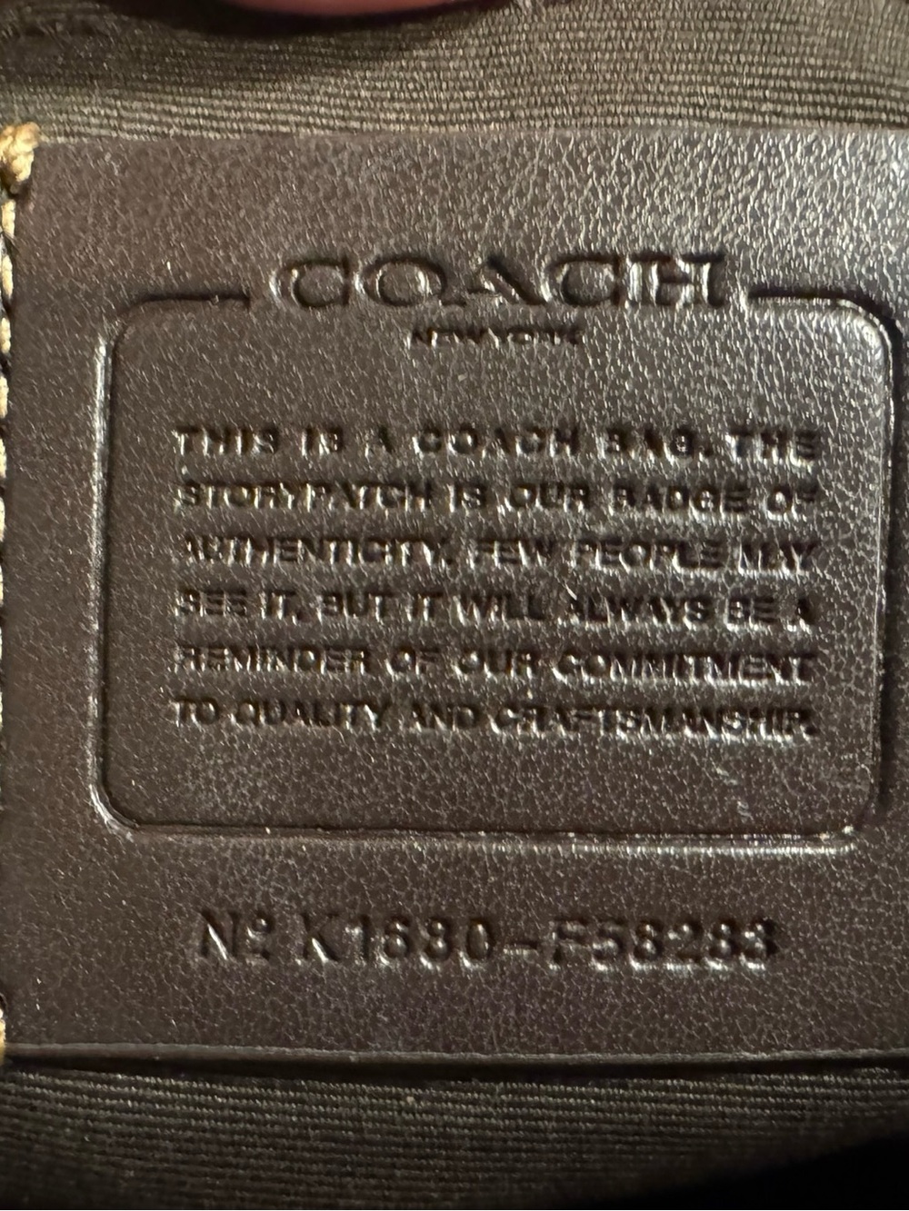 Coach Kelsey Satchel in Signature Jacquard, Khaki with Brown Leather Trim, Style - Picture 8 of 8